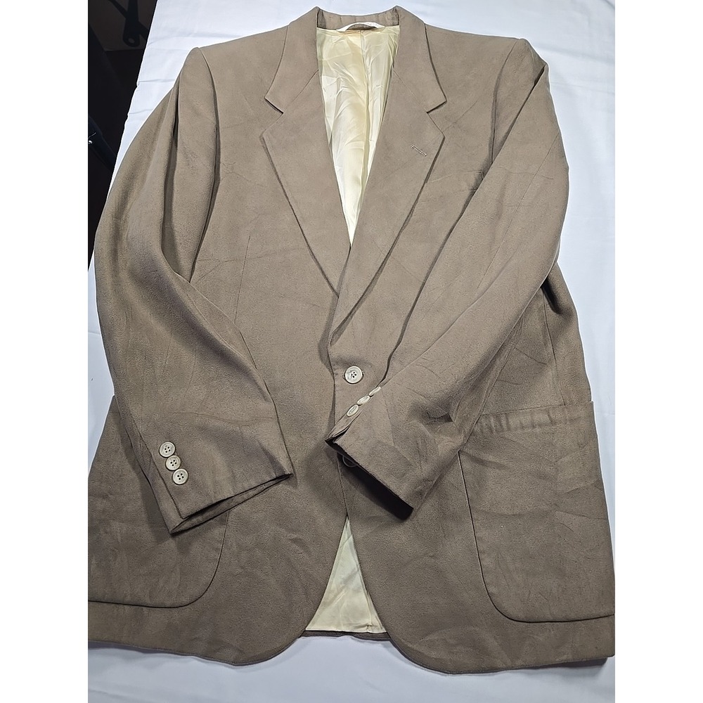Nino Cerruti Faux Suede Sport‎ Coat 40R Luxury Italian Men's Rare
